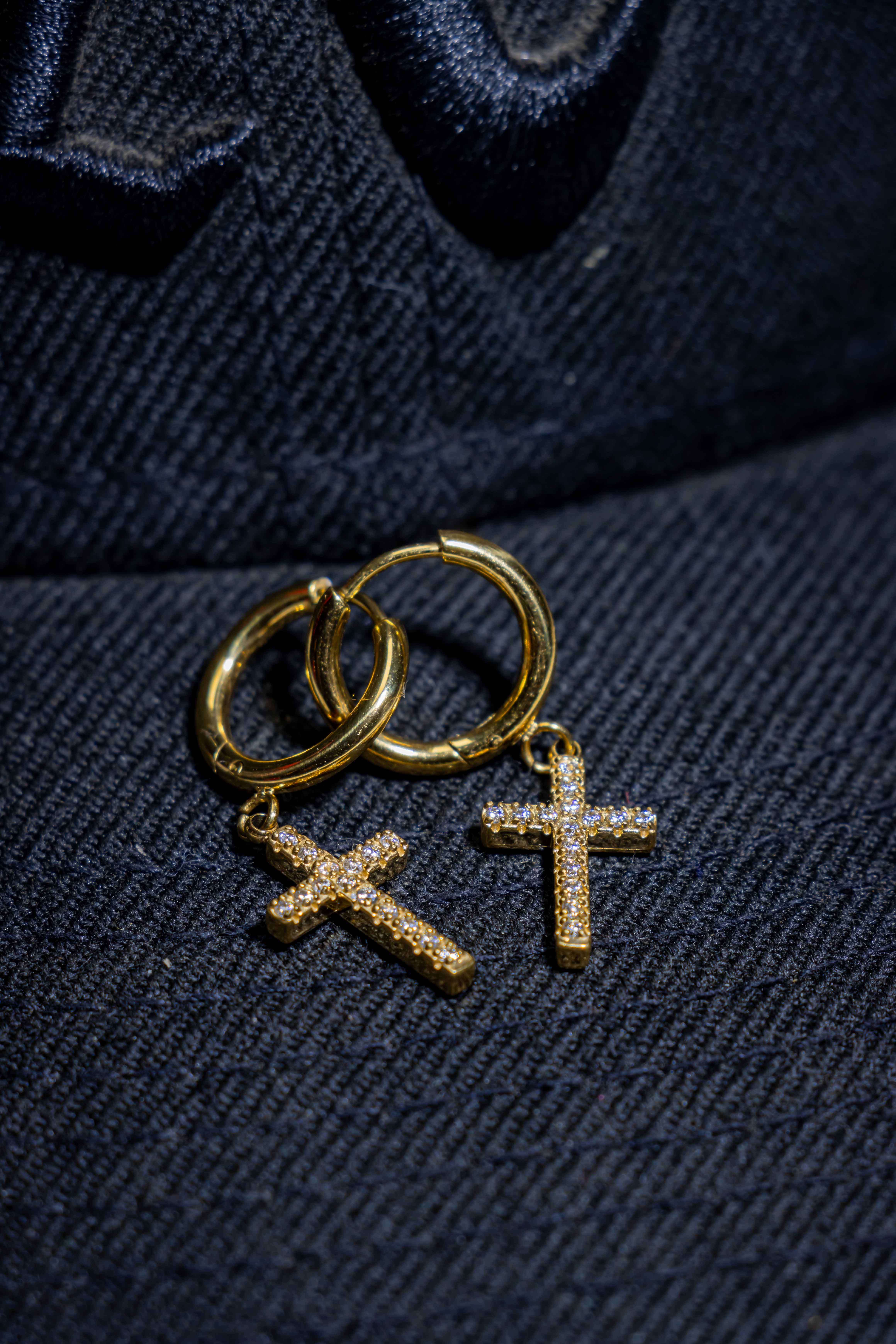 Halo Cross Earrings 2