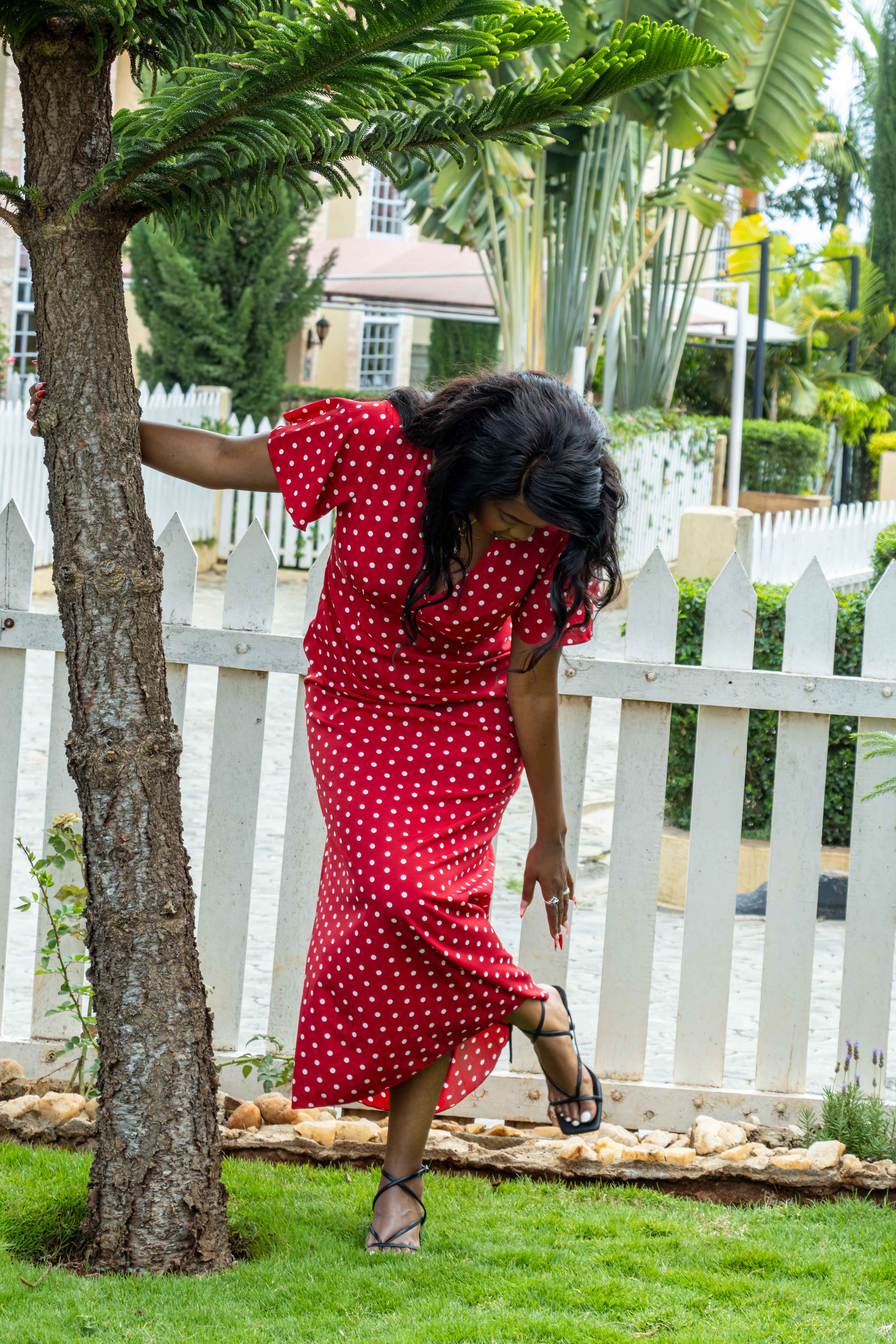 Cherry Blossom Polka Dress 3