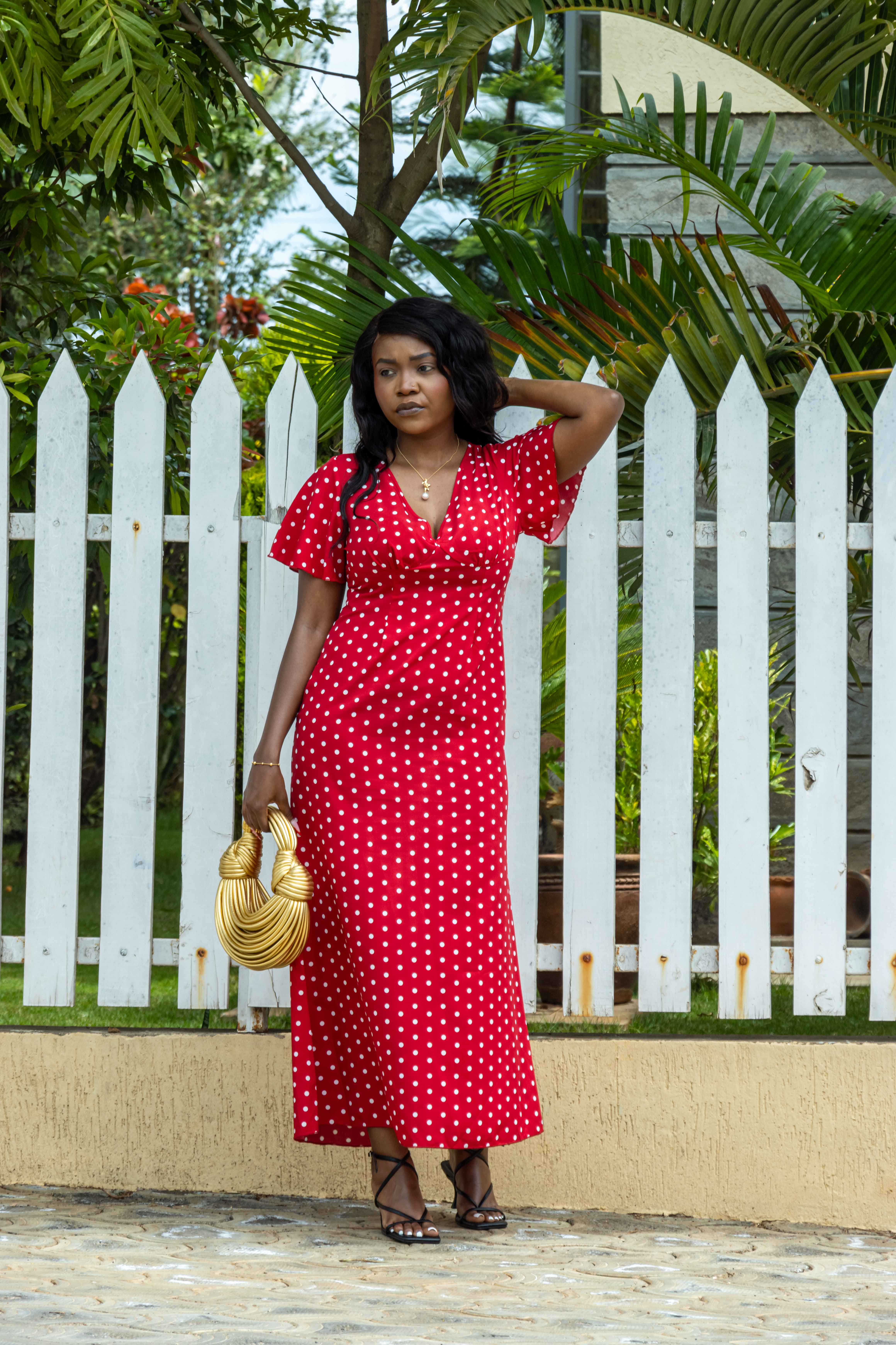Cherry Blossom Polka Dress 1